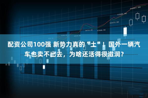 配资公司100强 新势力真的“土”！国外一辆汽车也卖不出去，为啥还活得很滋润？